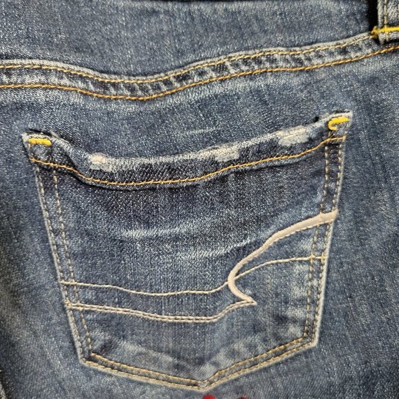 American Eagle Stretch Skinny Denim Jeans Size: 4 - Picture 7 of 10